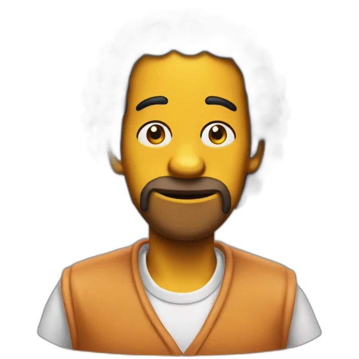 Black-simpson-eat-chicken emoji