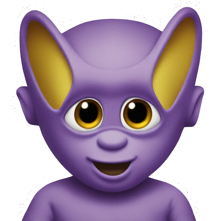 cute teletubbie as "no see" emoji