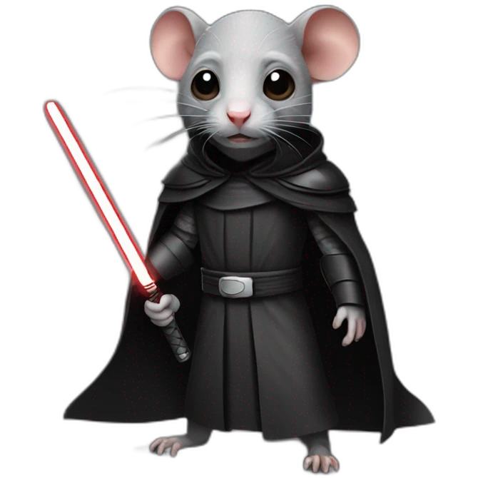 A sith lord rat emoji