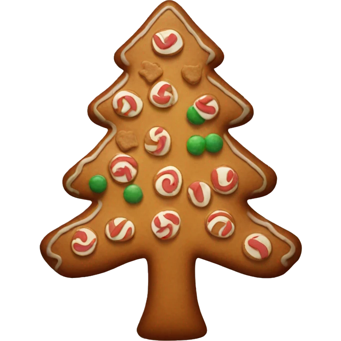 Gingerbread tree emoji