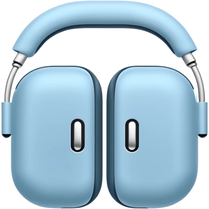 Airpods max light blue emoji