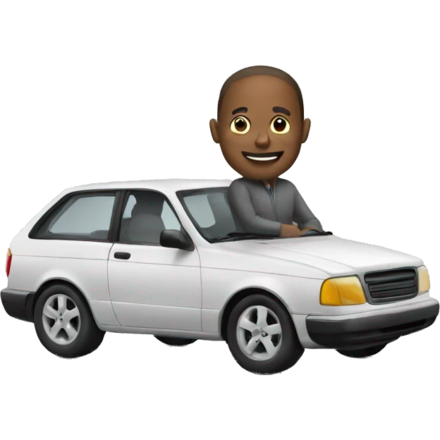 car with man emoji
