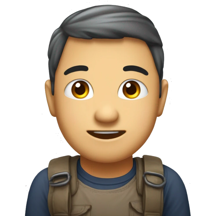 Buat gambar dua karakter buah kartun yang menggemaskan, satu oranye dan satu lagi merah muda, keduanya dengan senyuman ceria serta lengan dan kaki mungil. emoji