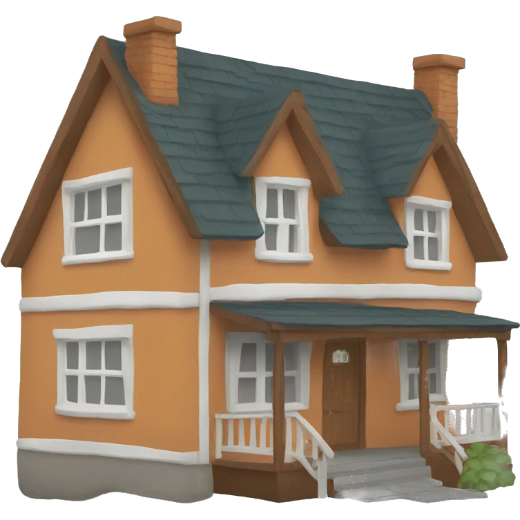 A ginger house emoji