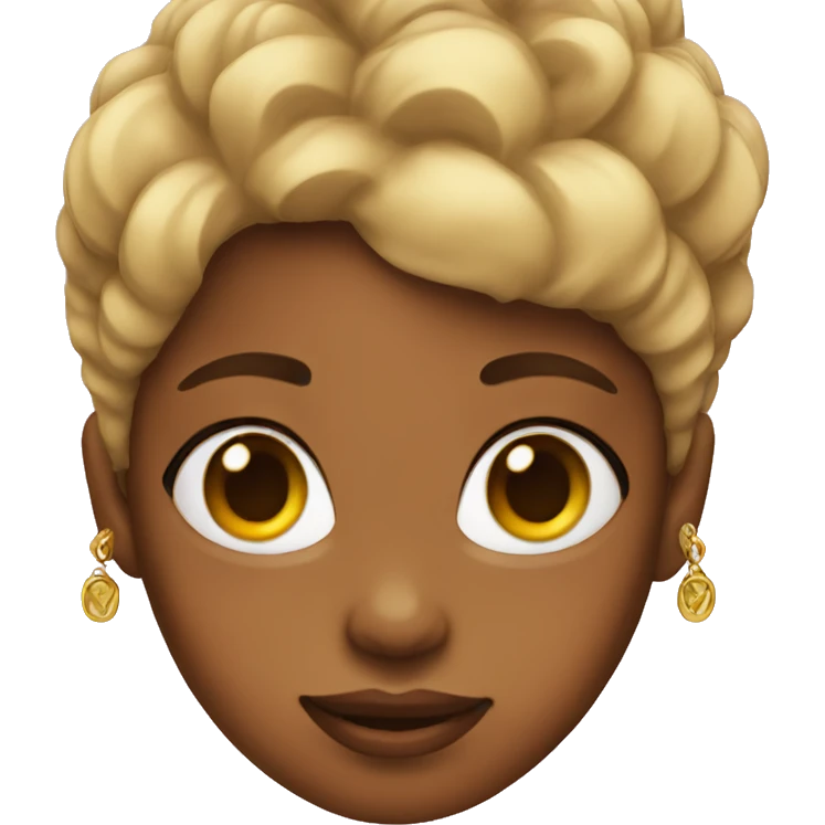 Girl with earrings  emoji