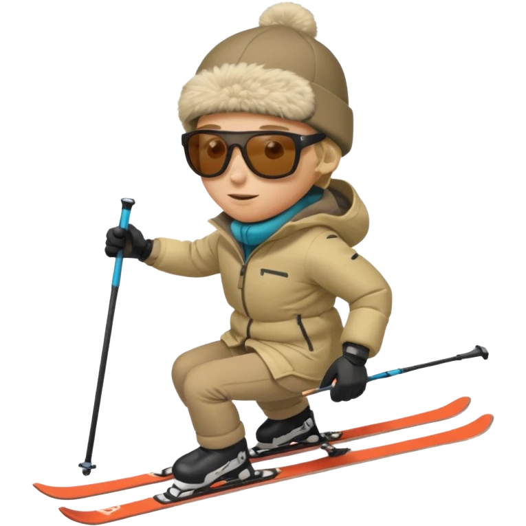skiing downhill emoji