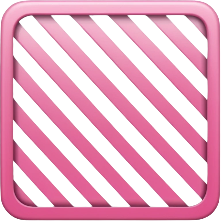 Pink and white striped square  emoji