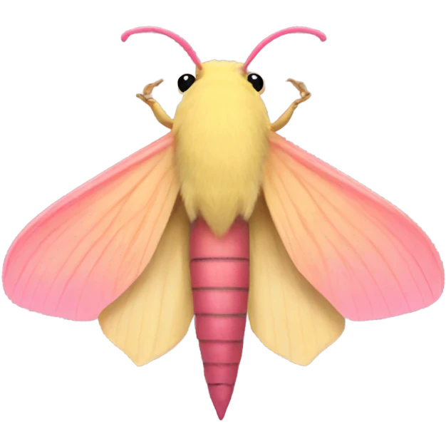 Rosy maple moth emoji