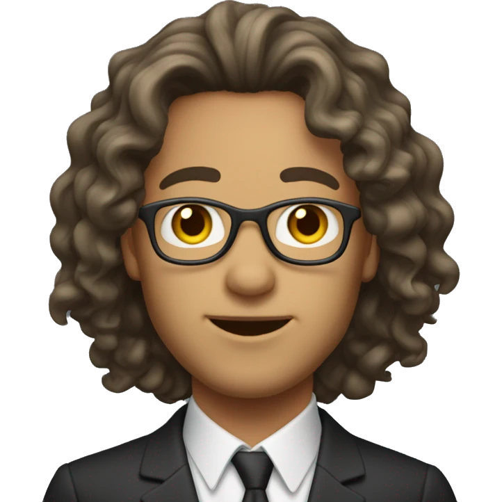 high school music teacher with a middle part and wavy hair bl emoji