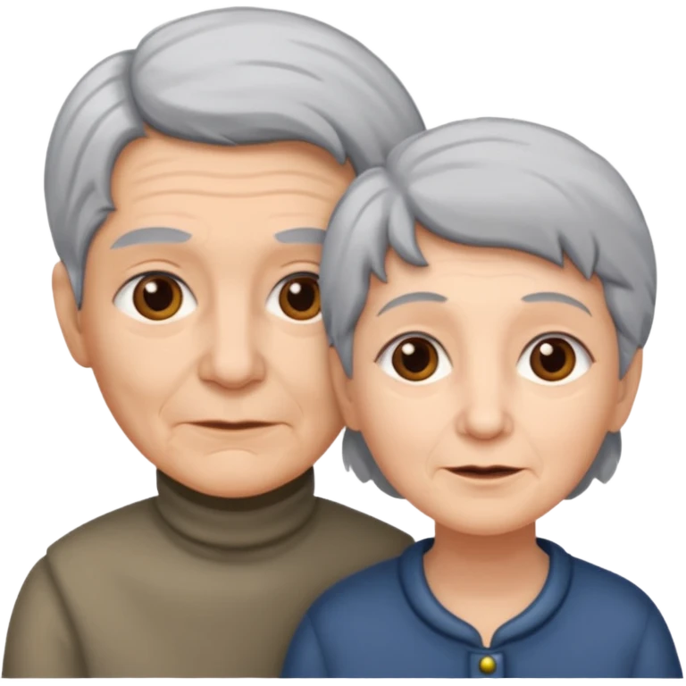 lo mismo que estas haciendo solo coloca alado de la abuela un hombre joven  emoji