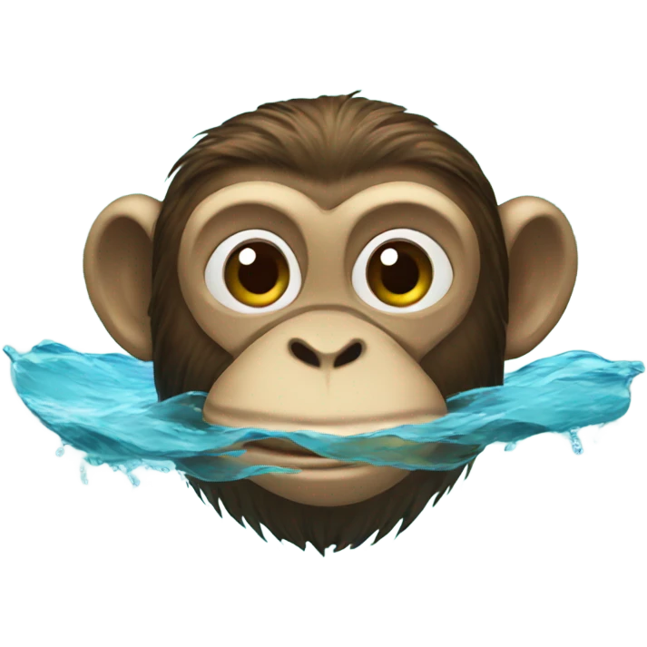 monkey swimming  emoji