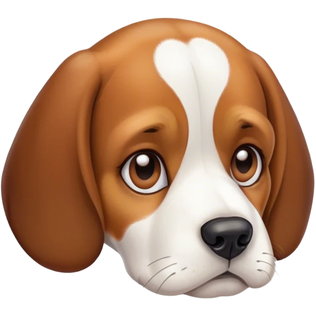 Бигль грустный emoji