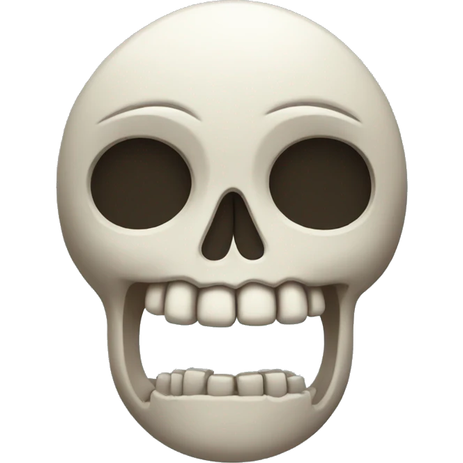 Sad skull  emoji