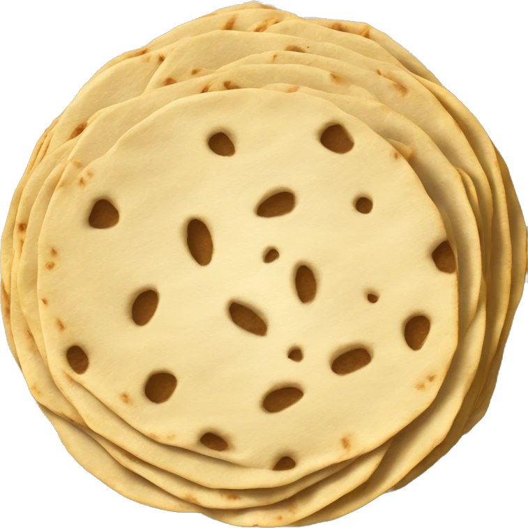 tortillas circulares dentro de una canasta emoji