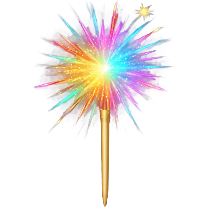 Firework wand sparkle emoji