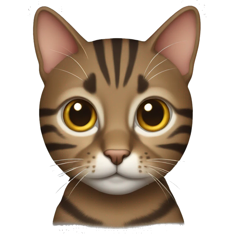 Brown tabby cat emoji