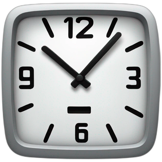 digital clock emoji