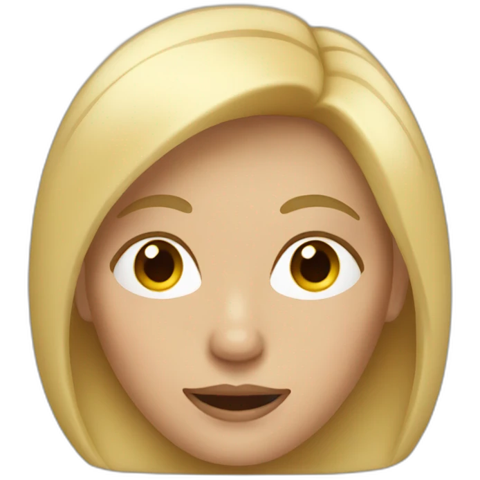 Middle aged woman with light blond hair emoji