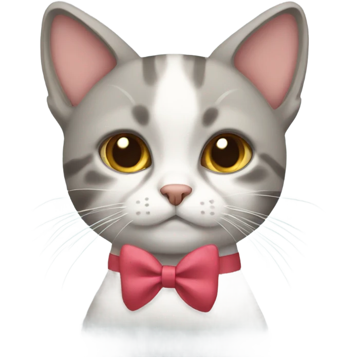 Cat in a bow emoji