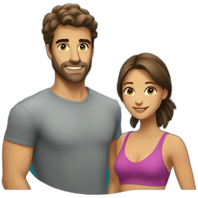 bastien and ines in rio emoji