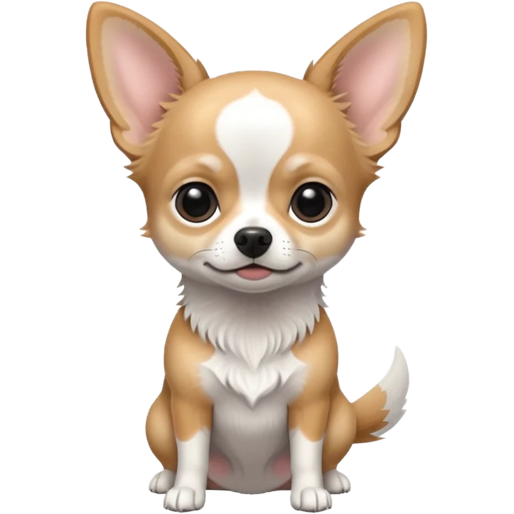 Grey-white Chihu dog emoji