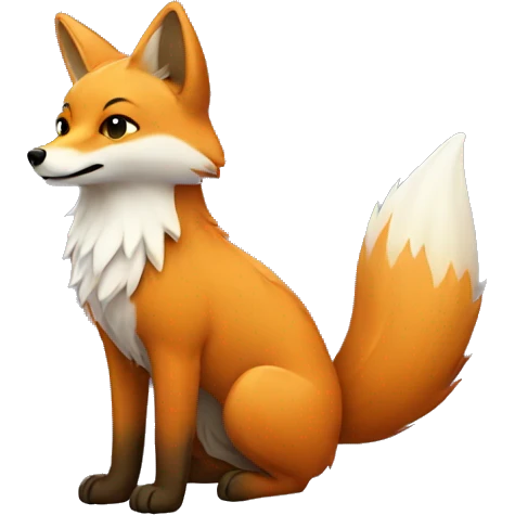 rain colored fox emoji