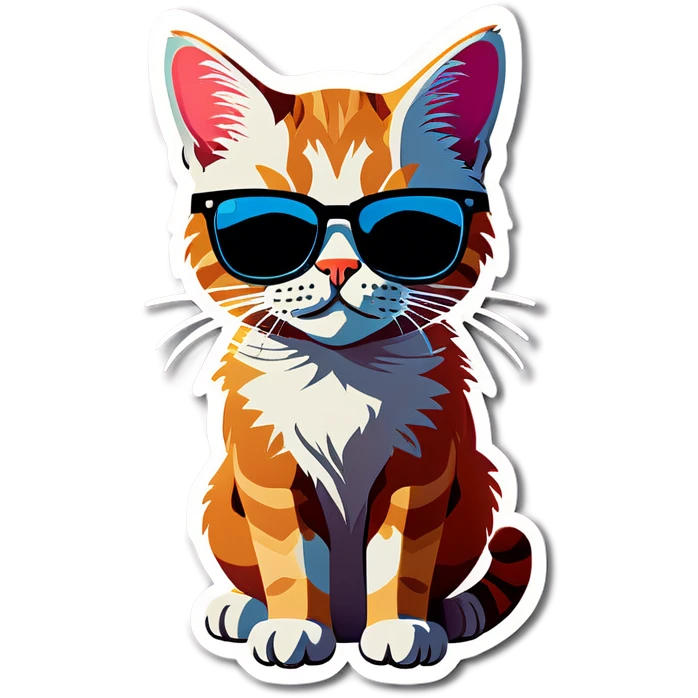 Cat with sunglasses emoji