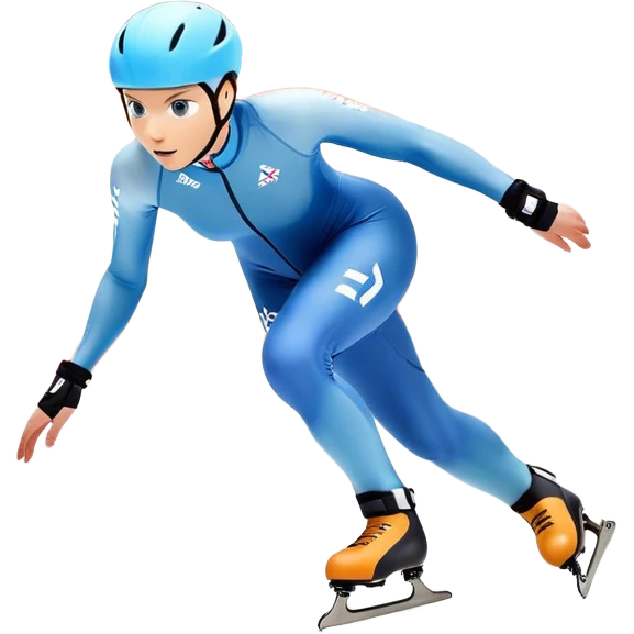 Short track speed skate emoji