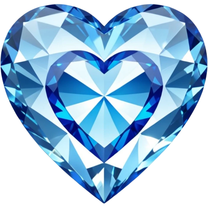 Diamond with blue heart inside
 emoji