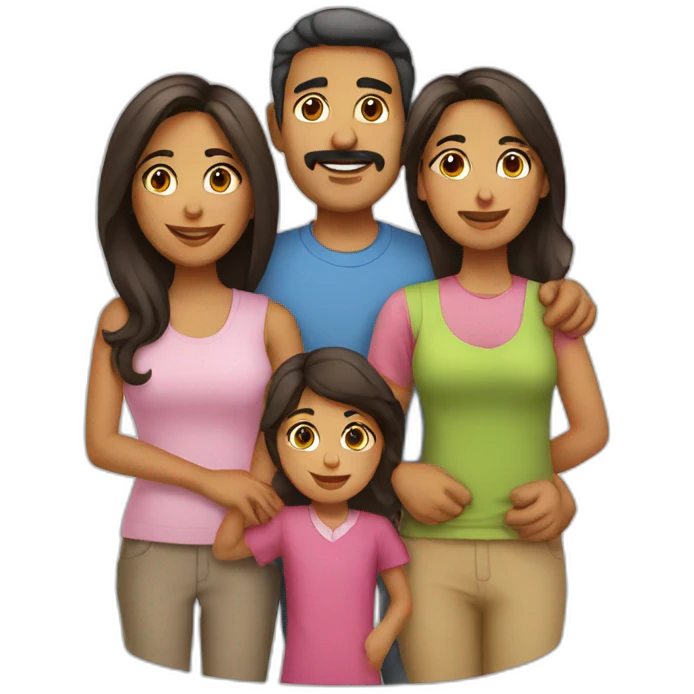 Hispanic family  emoji