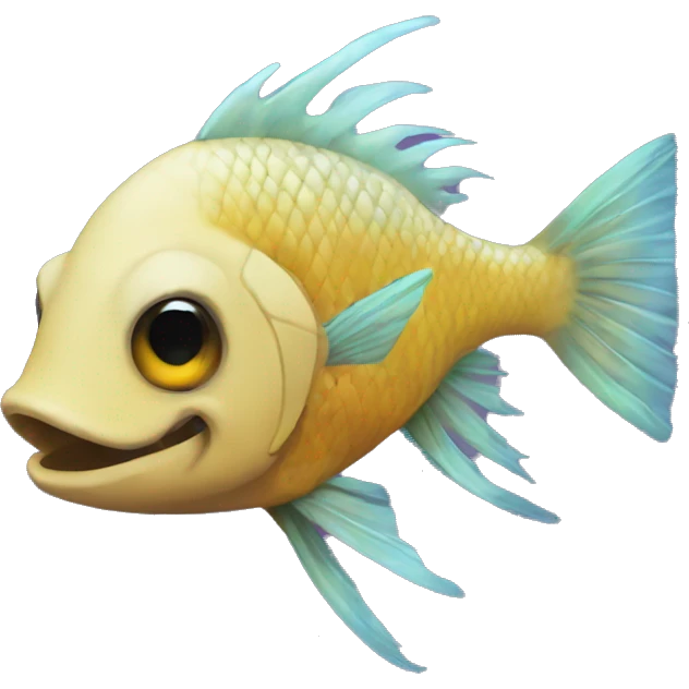 A punk rock fish emoji