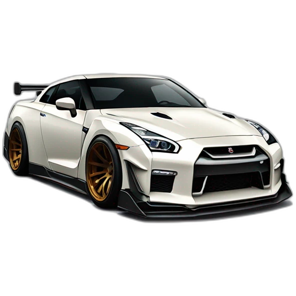 Nissan GTR liberty walk emoji