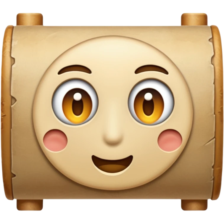 a poster, rolled up, like a old map emoji