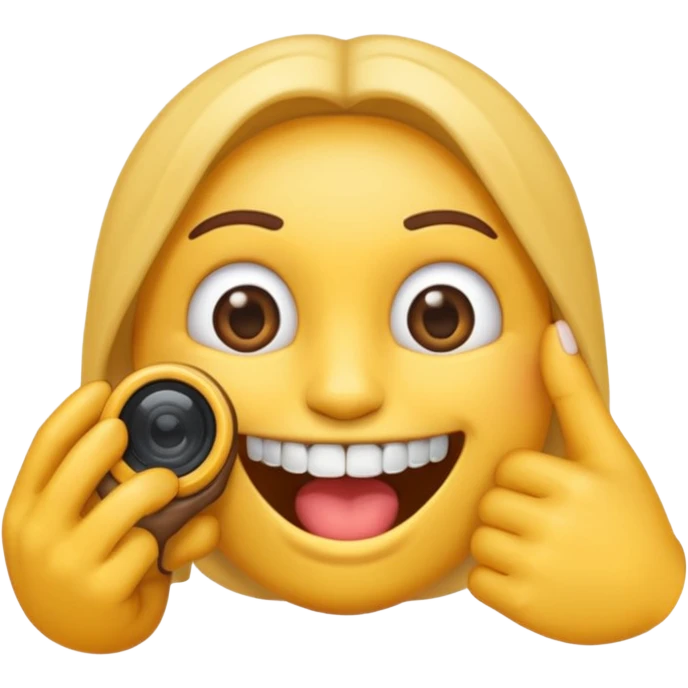 Emoji avec un appareil dentaire et des bagues sur les dents  emoji