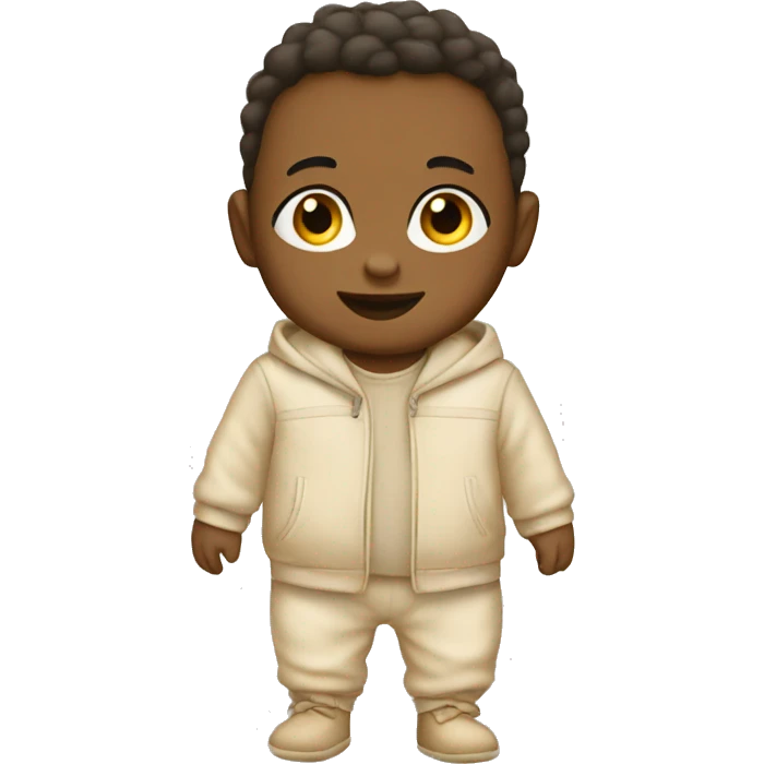 Beige baby outfit emoji