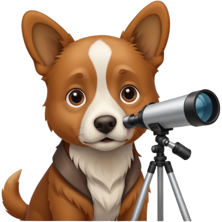 dog with telescope  emoji