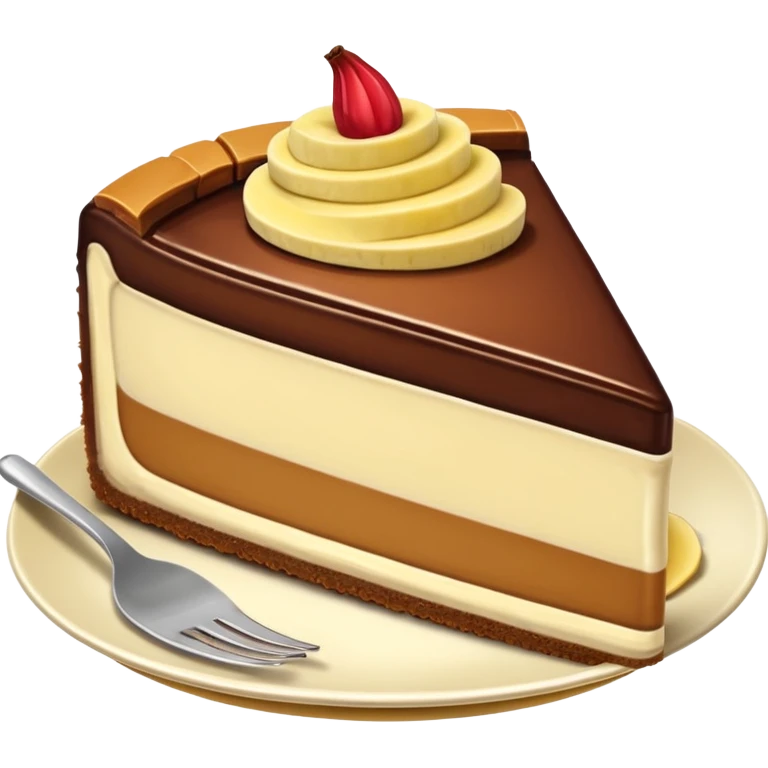 chocolate banana cheesecake emoji