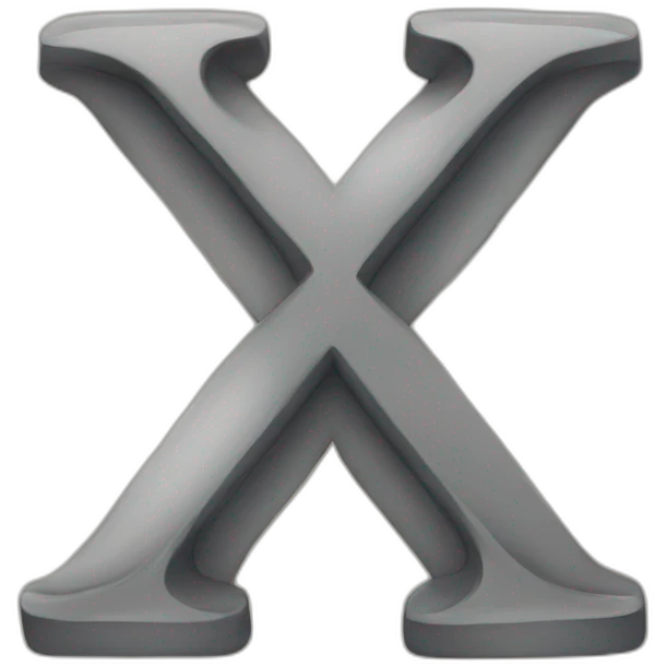 letter x emoji