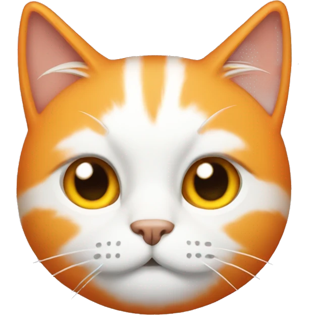 Orange cold cat emoji