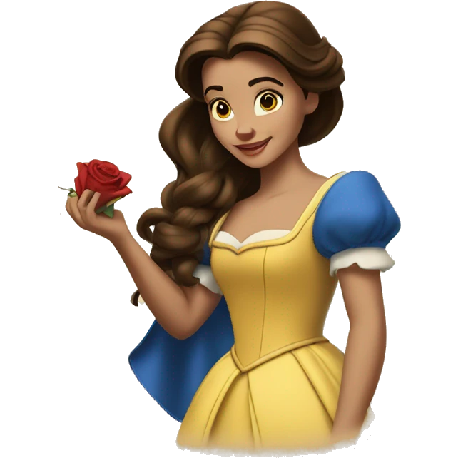 beauty and the beast belle emoji