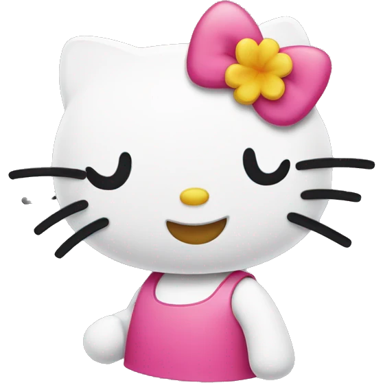 Winking hello kitty  emoji
