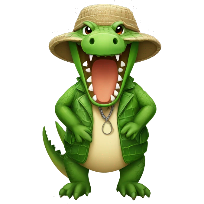 crocodile with turba emoji