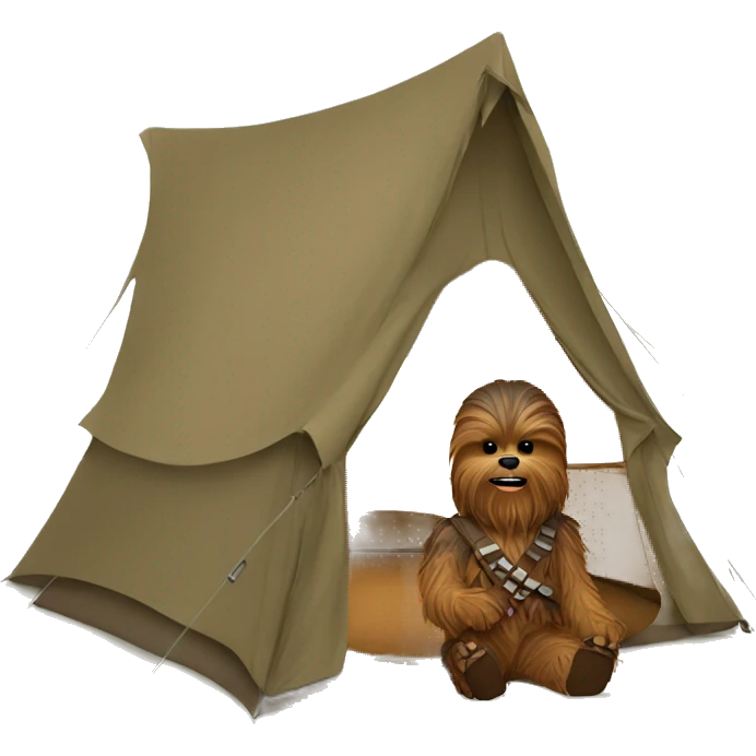 Chewbacca camping emoji