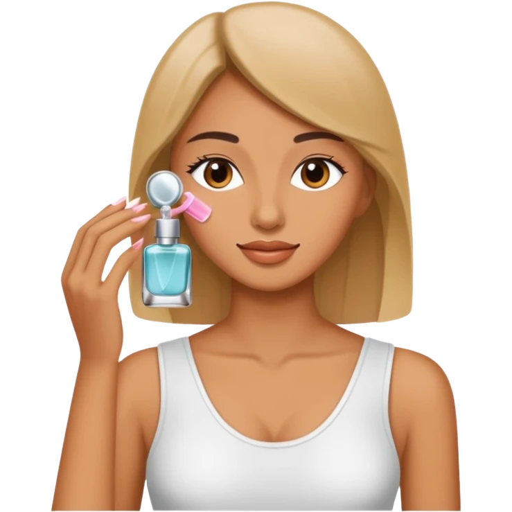 woman applying perfume emoji