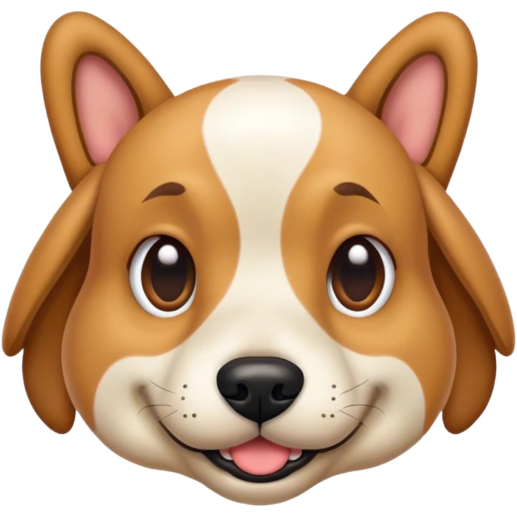Dog messing around emoji