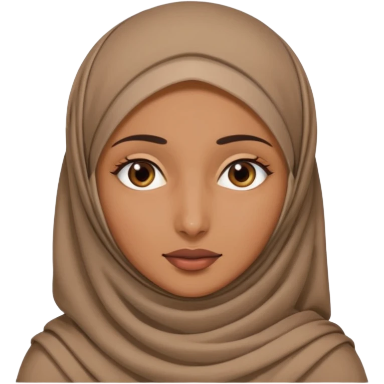 arab woman with hijab cover face emoji