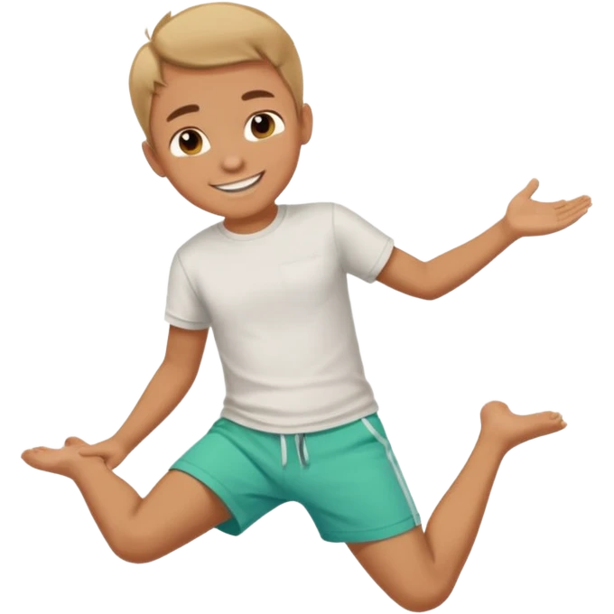 a boy that is sliding on his belly in ON his belly  emoji