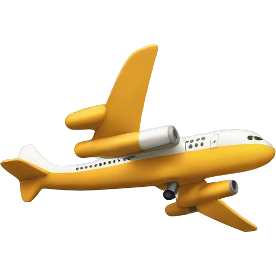 Airplane flying from Ireland to the USA emoji