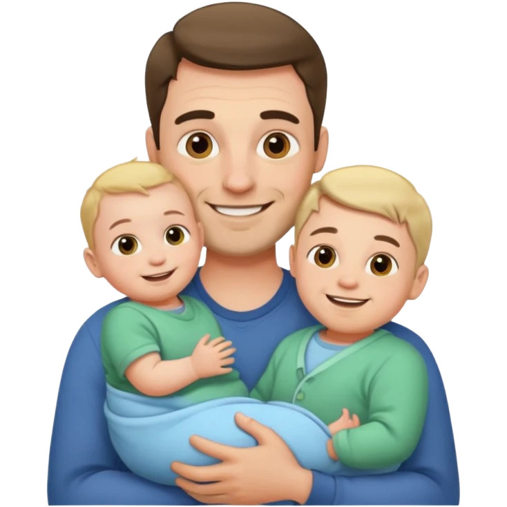 dad with baby emoji