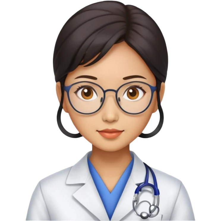 Chinese scientist woman super realistic  emoji